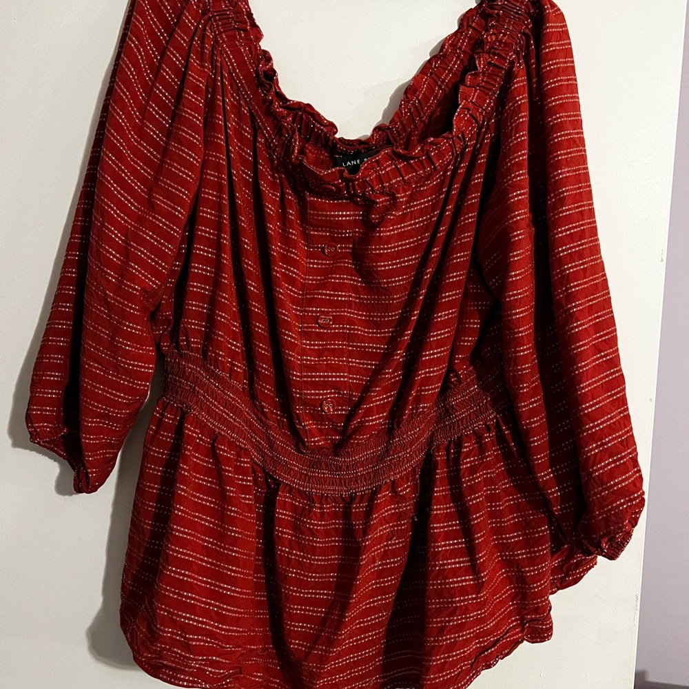 Lane Bryant off the shoulder shirt